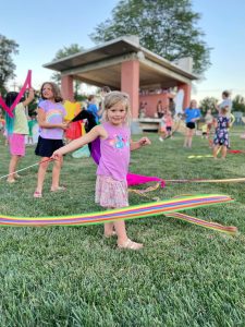 Camille Enjoying The Streamers 225X300