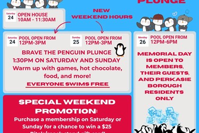 Menlo Aquatics Center Opens Memorial Day Weekend with a PENGUIN PLUNGE